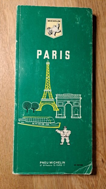 Paris - Michelin guide - exkluzv antikvr tiknyv, 1968