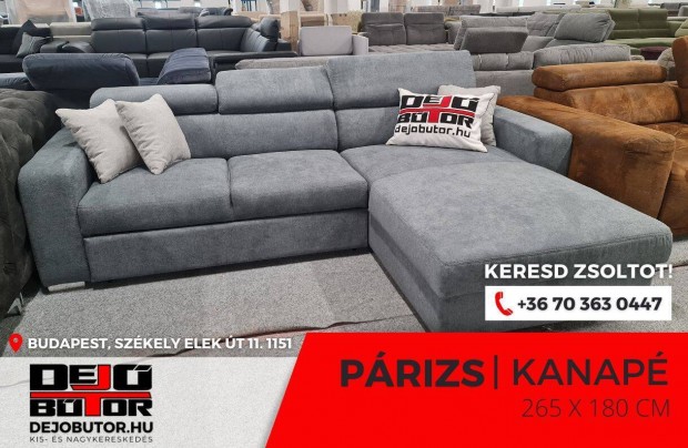 Prizs sarok kanap rugs lgarnitra 265x180 cm cuba 20 gray