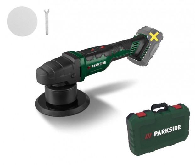 ParkSide PPMA 20-Li C3 SOLO X20V akkus, 20V akkumulátoros excenteres