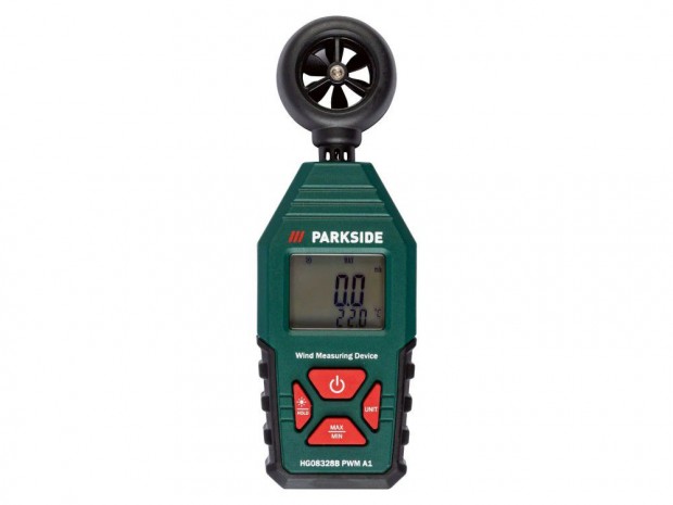 ParkSide PWM A1 Anemometer, elemes digitlis szlmr, szlerssg m