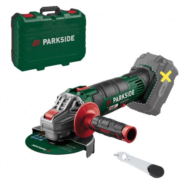 ParkSide PWSA 20-Li F4 SOLO X20 akkus, 125 mm 20V akkumulátoros sarok