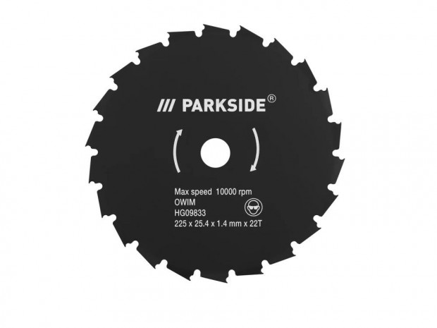 ParkSide Performance PSBFS 225 A1 225 mm frszlap PPFSA 40-Li A1 / B