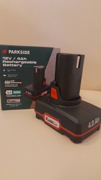 Parkside 12V/ 4Ah akku- j, - Papk 12 B4