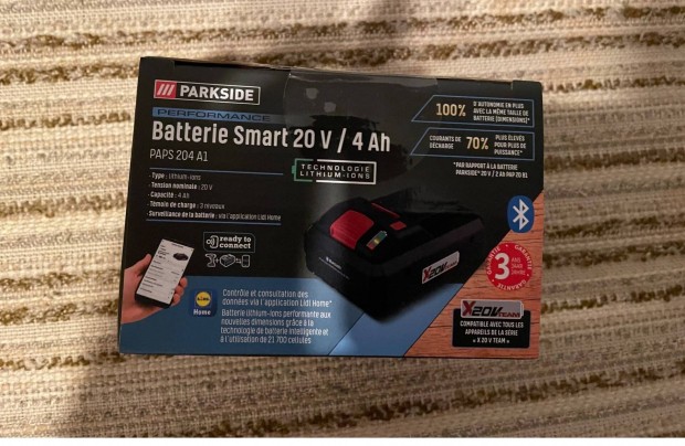 Parkside 20V 4 ah SMART akku!