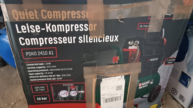 Parkside 24 literes csendes kompresszor ingyenes hzhozszllts 