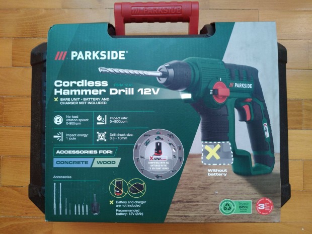 Parkside Pbha12 12 Volt akkus frkalapcs fr csavaroz j 3 v gari