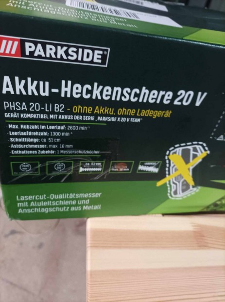 Parkside Phsa 20-Li C3 20V akkus. Svnynyr