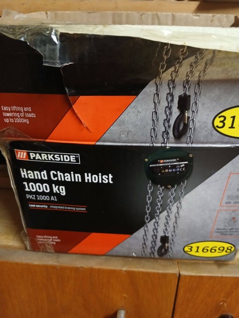 Parkside Pkz 1000 A1 lncos csigasor, emel 1000 kg. j