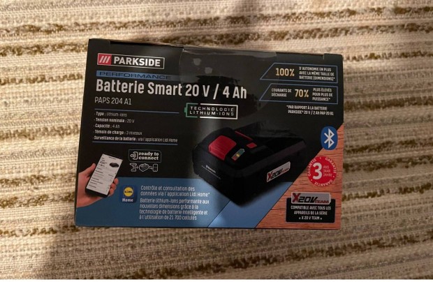 Parkside Smart akku 20V 4 ah