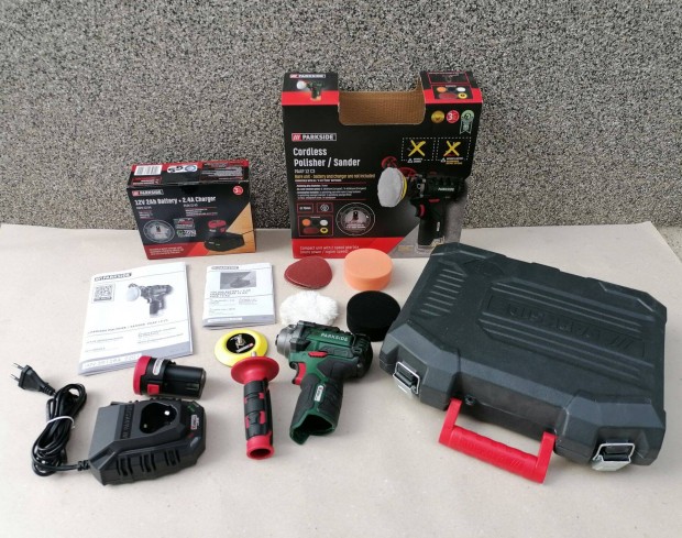 Parkside akkumul�toros pol�roz�g�p komplett mindennel �j, garanci�lis!