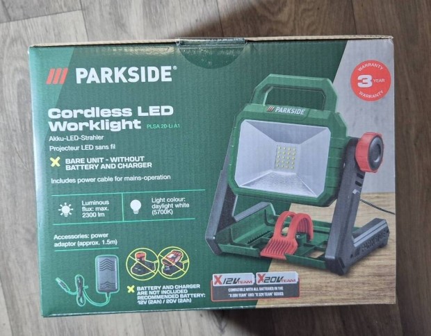 Parkside akkus led reflektor Plsa 20-Li A1