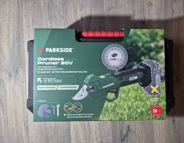 Parkside akkus metszőolló Paas 20-Li B1