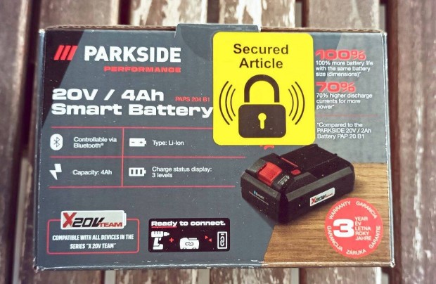 Parkside performance okos smart 4ah ás aksi új bontatlan eladó