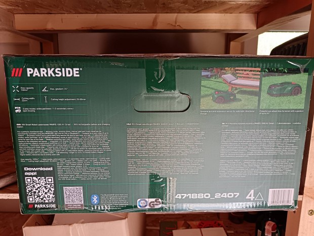 Parkside új smart 1000nm robotfűnyíró eladó!