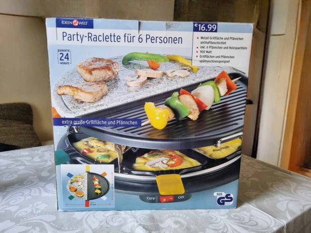 Party-Raclette grill 6 szemlyes