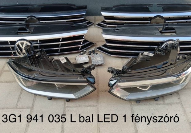 Passat B8 bal fényszoró 3G1 941 035 L eladó