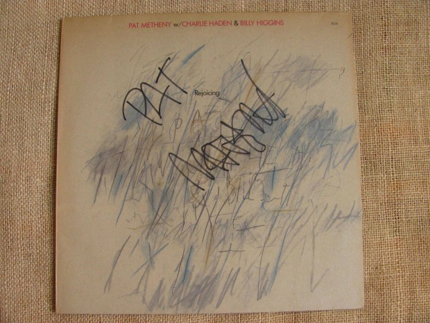 Pat Metheny ,Charlie Haden ,Billy Higgins Rejoicing LP Dediklt!