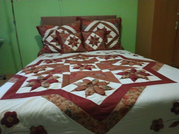 Patchwork franciágy takaró