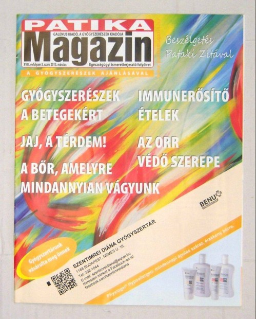 Patika Magazin 2013/3.szm Mrcius (tartalomjegyzkkel)