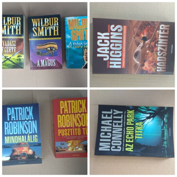 Patrick Robinson , Wilbur Smith, Jack Higgins , Michael Connelly knyv