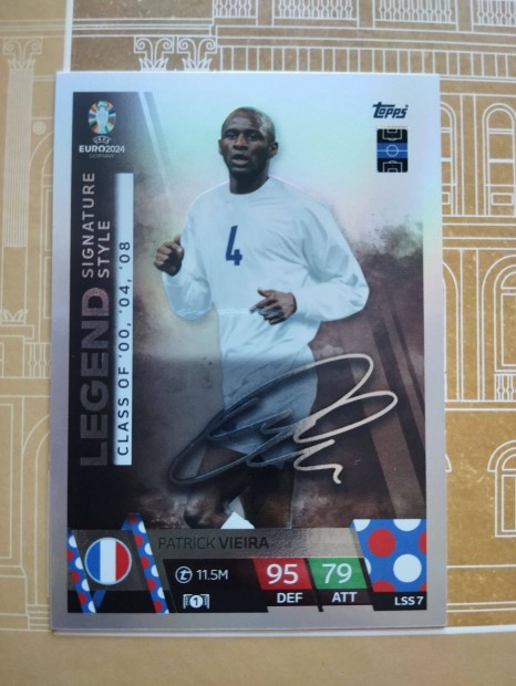 Patrick Vieira (Franciaorszg) Legend Signature Style Euro 2024 krtya