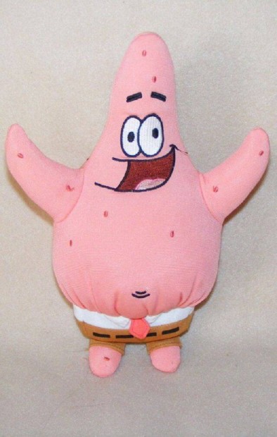Patrik plüss figura Spongyabob mese