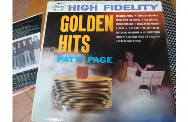 Patti Page Golden hits bakelit hanglemez elad