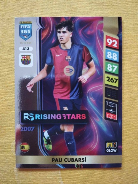 Pau Cubarsi (Barcelona) FIFA 365 2025 GLOW Rising Star focis krtya