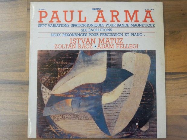 Paul Arma Fellegi dm Hat mozgs Six Evolutions Slpx12615 LP bakelit