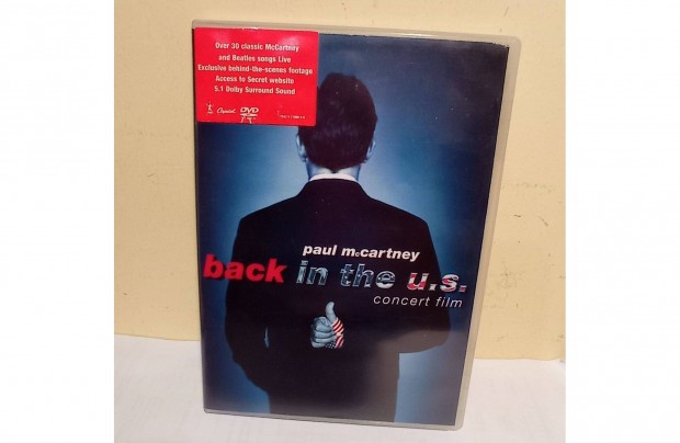 Paul Mccartney Back In The U.S. - Concert Film, DVD