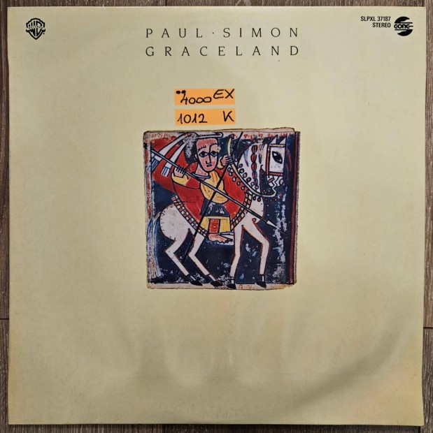 Paul Simon Graceland bakelit lemez, hanglemez LP (1012)