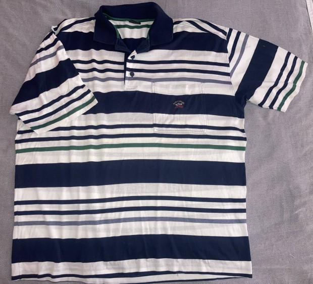 Paul & Shark L-XL pamut zsebes galléros ffi piké pólóing