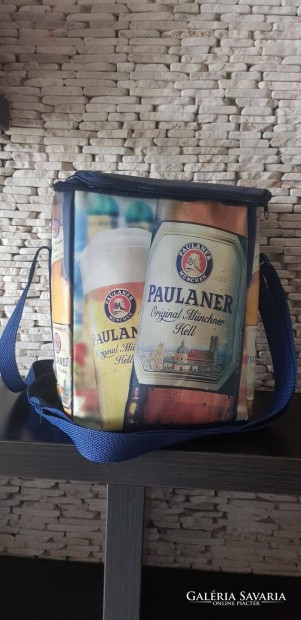 Paulaner München hűtőtáska, sör hűtő, szatyor, táska