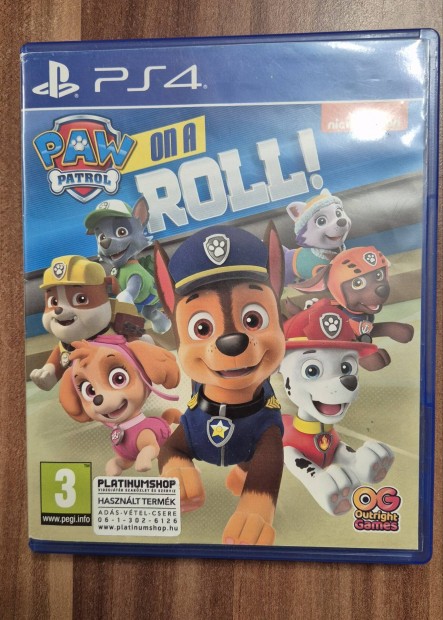 Paw Patrol On A Roll PS4-es jtk 