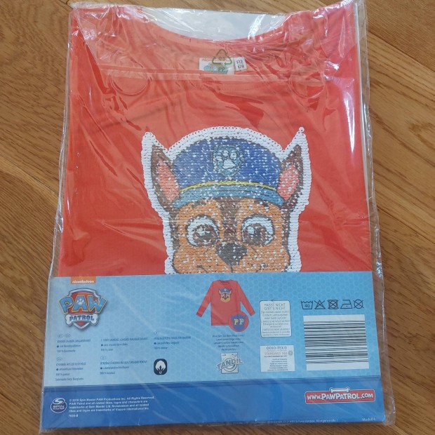 Paw Patrol mancs rjarat 122-128 pamut felso uj csomagolt!