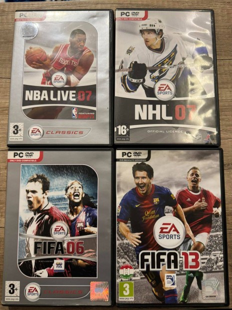 Pc jtkok (Fifa, NHL, NBA)