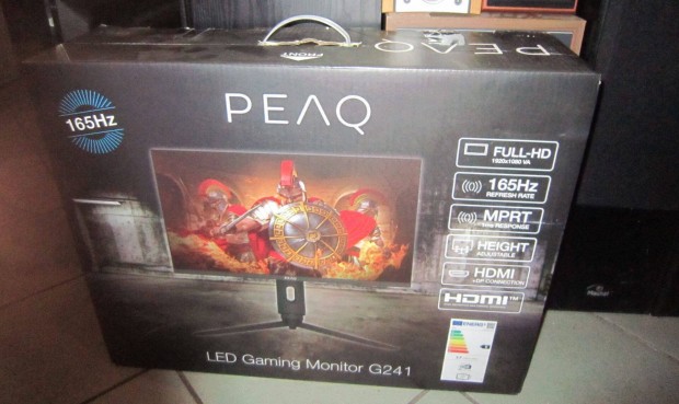 Peaq PMO G241-FFK 24'' Sík Fullhd 165 Hz új monitor akcióban