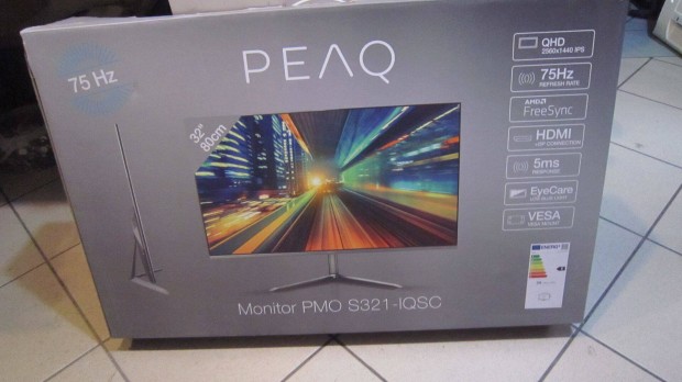 Peaq PMO S323-1Qsc j 32'' Sk Wqhd 75 Hz 16:9 IPS LED Monitor