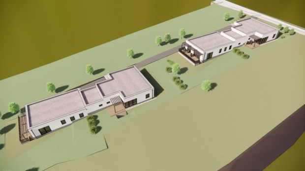 P�cs - R�zsadombon 122 nm-es egy szintes �j �p�t�s� ikerh�z