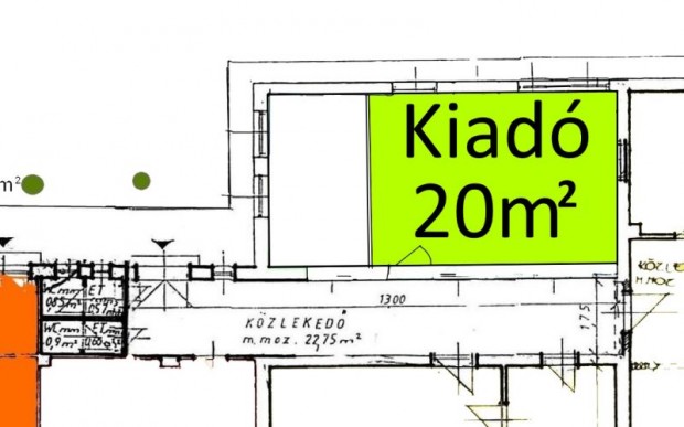 P�csett a Megyeri �ton 20 m2-es helyis�g kiad�!