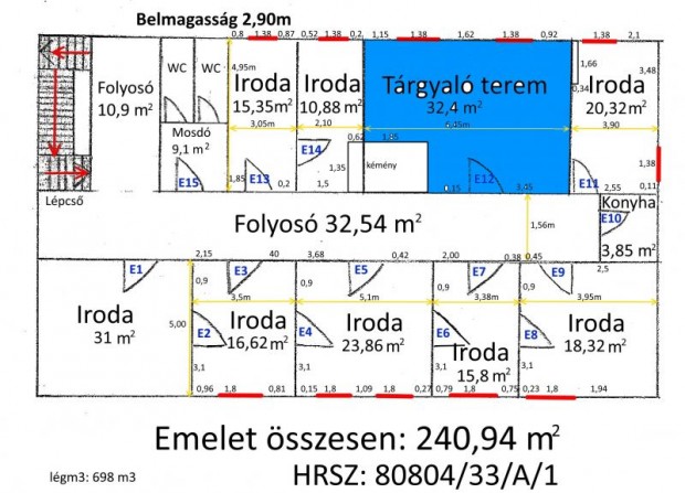 Pcsett a Szentlrinci ton 32 m2-es iroda kiad!