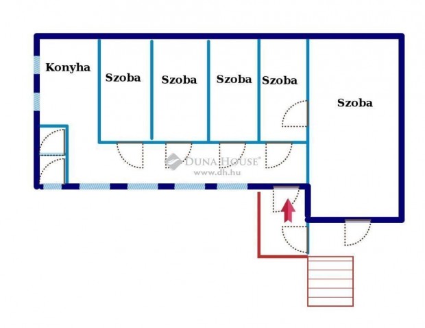P�csi elad� 121 nm-es lak�s
