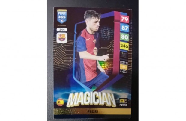 Pedri Barcelona Magician focis krtya Panini FIFA 365: 2024-2025