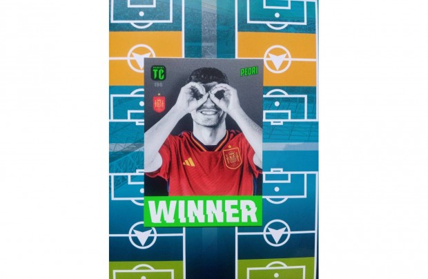 Pedri (Spanyolorszg) Winner Panini Top Class 2024 focis krtya