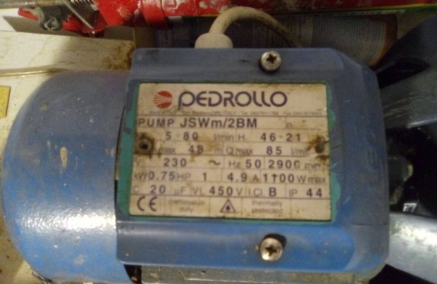 Pedrollo Jswm/2BM szivatty motor szivatty kerkkel