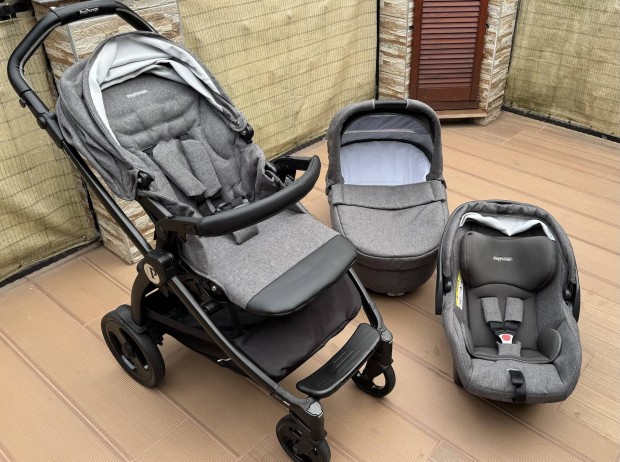 Peg Perego Book Smart 3in1 babakocsi + Isofix talp + garancilis