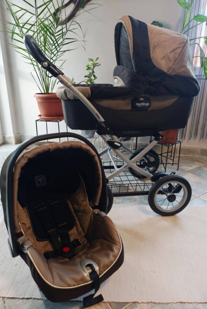 Peg Perego Classico 2 n 1 nagy kerek, szuper knyelmes babakocsi