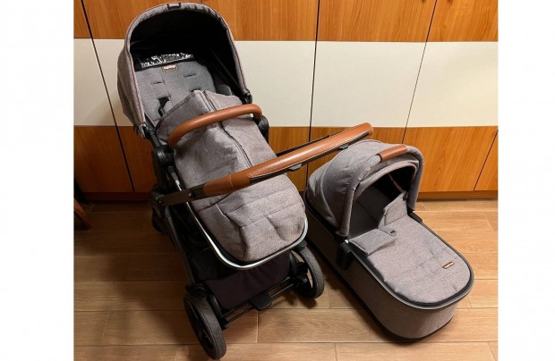 Peg Perego Ypsi 3in1 2in1 babakocsi szrke mzes kosr jszltt baba