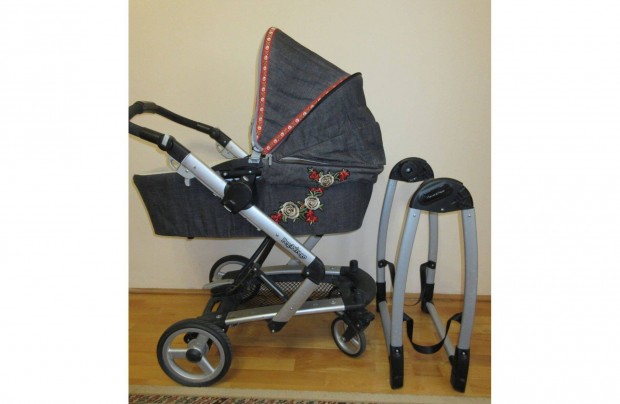 Peg Perego mózeskosaras babakocsi állvánnyal és anatómiai fürdetővel