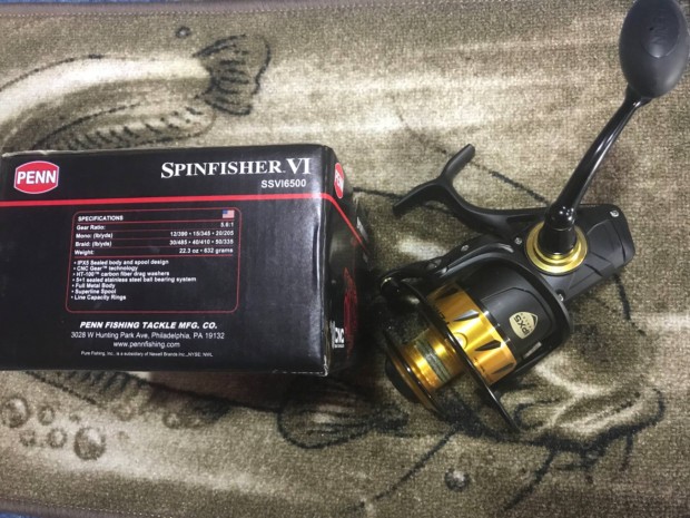 Penn Spinfisher VI Spinning 6500 Elsfkes Harcsz Ors